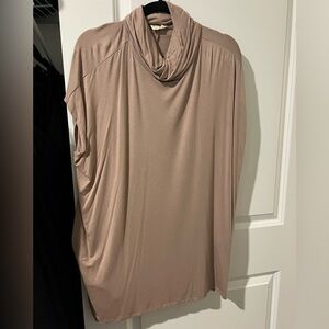 Before You Top Beige Mock Neck Size M
